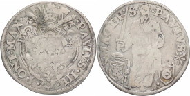 Macerata - Giulio III (1550-1555) - giulio tipo "Spada Eretta" - Mazzeo Mazzei zecchiere - Munt. 144 - 3,1 g - Ag

qBB

SPEDIZIONE SOLO IN ITALIA ...