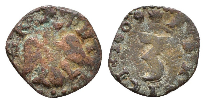 Messina - 3 Piccioli 1609 - Filippo III (1598 - 1621) - gr. 0,88 - MIR# 353

q...