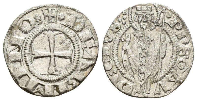 Rimini - 1 Grosso Agontano - Autonome (1250 - 1385) - Ag. - Gr. 1,78 - MIR# 1353...