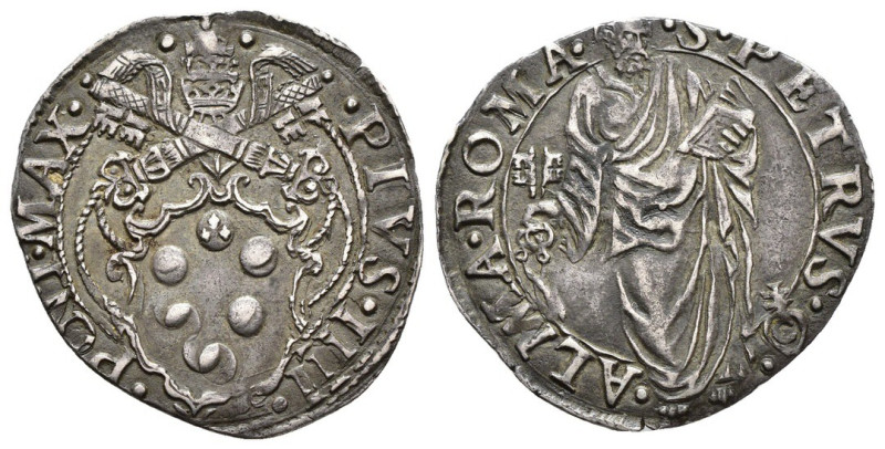 Roma-Stato Pontificio - Pio IV (1559-1565) - Giulio - RARO - MIR 1055/13; CNI 18...