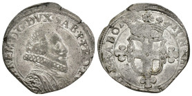 2 Fiorini - Carlo Emanuele I (1580 - 1630) - zecca di Vercelli - Ag./Mi. - Gr. 6,40 - Simonetti# 60/22 e 24 - tosata

BB

SPEDIZIONE SOLO IN ITALI...