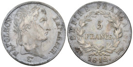 Roma - Napoleone I Imperatore (1804-1814) - 5 Franchi 1812 - Ag - MOLTO RARA - patina da monetiere - Gig. 30

BB+

SPEDIZIONE SOLO IN ITALIA - SHI...