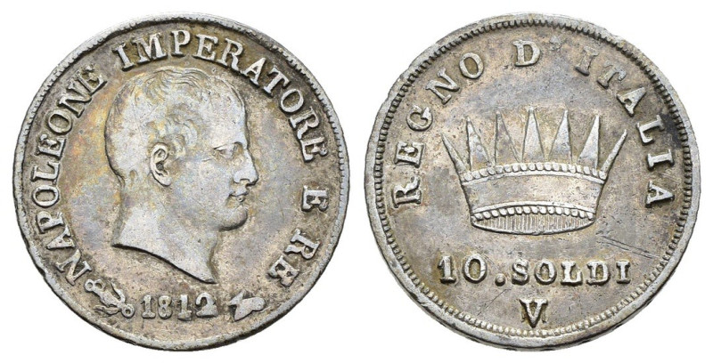 Venezia - Napoleone I Re d'Italia (1805-1814) - 10 soldi 1812 - Segno di Zecca V...