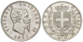 Vittorio Emanuele II (1861-1878) - 5 lire 1865 - Zecca di Napoli - RARA - Ag - Gig. 36

qSPL

SPEDIZIONE SOLO IN ITALIA - SHIPPING ONLY IN ITALY