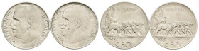 Regno d'Italia - Vittorio Emanuele III (1900-1943) - lotto di 2 monete da 50 centesimi 1920 C/ liscio e rigato - Ni 

med.BB 

SPEDIZIONE SOLO IN ...