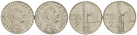 Regno d'Italia - Vittorio Emanuele III (1900-1943) - coppiola del buono da 2 lire 1923 e 1924 - Ni

med. qSPL

SPEDIZIONE SOLO IN ITALIA - SHIPPIN...