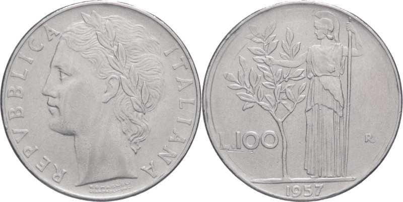 Repubblica Italiana (dal 1946) - Monetazione in lire (1946-2001) - 100 lire "Min...