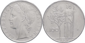Repubblica Italiana (dal 1946) - Monetazione in lire (1946-2001) - 100 lire "Minerva" 1957 - Mont.7 - Ac

BB

SPEDIZIONE IN TUTTO IL MONDO - WORLD...