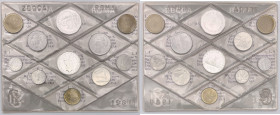 Repubblica Italiana (dal 1946) Monetazione in Lire (1946-2001) Divisionale composto da 10 Valori 1980 - Comprensivo di Medaglia - In confezione origin...