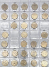 Repubblica Italiana - Lotto di 30 monete da 200 lire "Lavoro"; presenti tutte le date dal 1977 al 2001 più 3 date diverse e 10 monete commemorative - ...