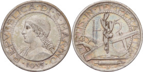 San Marino - Vecchia Monetazione (1864-1938) 5 Lire II°Tipo 1935 - Ag

qSPL

SPEDIZIONE SOLO IN ITALIA - SHIPPING ONLY IN ITALY