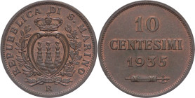 San Marino - Vecchia Monetazione (1864-1938) - 10 centesimi 1935- Gig. 33 - Cu

FDC

SPEDIZIONE SOLO IN ITALIA - SHIPPING ONLY IN ITALY