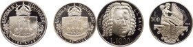 San Marino - Nuova Monetazione (dal 1972) Dittico 500 e 1000 Lire “III°Centenario Nascita Johann Sebastian Bach” 1985 - Ag - In confezione originale -...