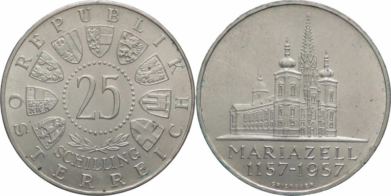 Austria - 25 Scellini 1957 - 800° Anniversario della basilica di Mariazell - Ag....