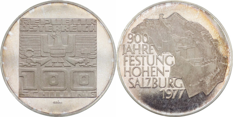 Austria - Repubblica (dal 1945) - 100 Schilling 1977 commemorativo del 900° anni...