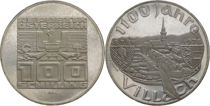 Austria - Repubblica (dal 1945) - 100 Schilling 1978 commemorativo del 1100° ann...