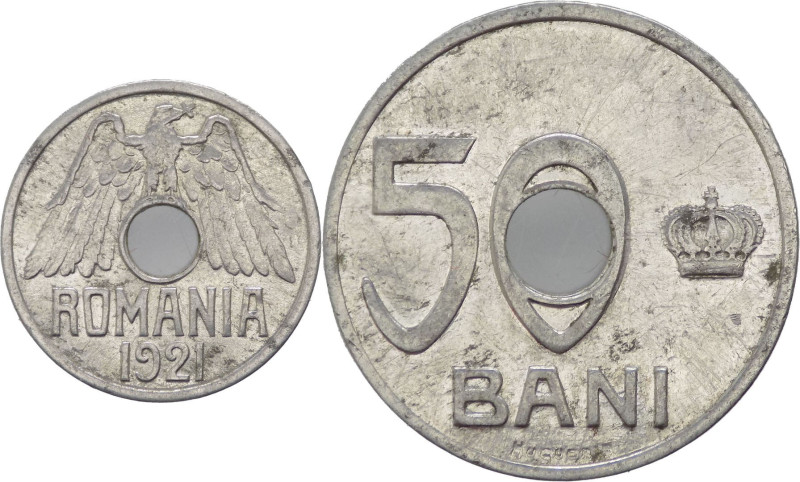 Romania - Ferdinando I (1914-1927) - 50 Bani 1921 - KM# 45 - Al

BB 

SPEDIZ...