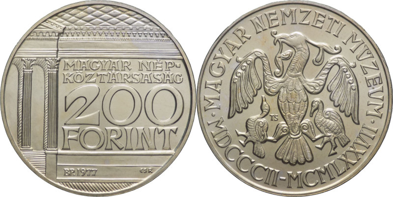 Ungheria - 200 forint 1977 - 175° Anniversario del Museo Nazionale - KM# 613

...