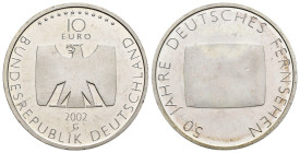 Germania - 10 Euro 2002 - 50° Anniversario della televisione tedesca - Ag. - KM# 219

FS

SPEDIZIONE IN TUTTO IL MONDO - WORLDWIDE SHIPPING