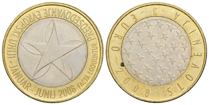 Slovenia - 3 Euro 2008 - Presidenza Slovena del Consiglio dell'Unione Europea - ...