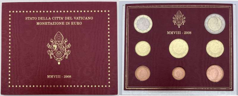 Città del Vaticano - serie annuale 2008 - MMVIII - 8 valori 

FDC

SPEDIZION...