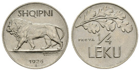 Albania - 1/4 di Leku 1926 - Prova - R4 - zecca di Roma - coniati 50 esemplari - KM# Pr3

FDC

SPEDIZIONE SOLO IN ITALIA - SHIPPING ONLY IN ITALY
