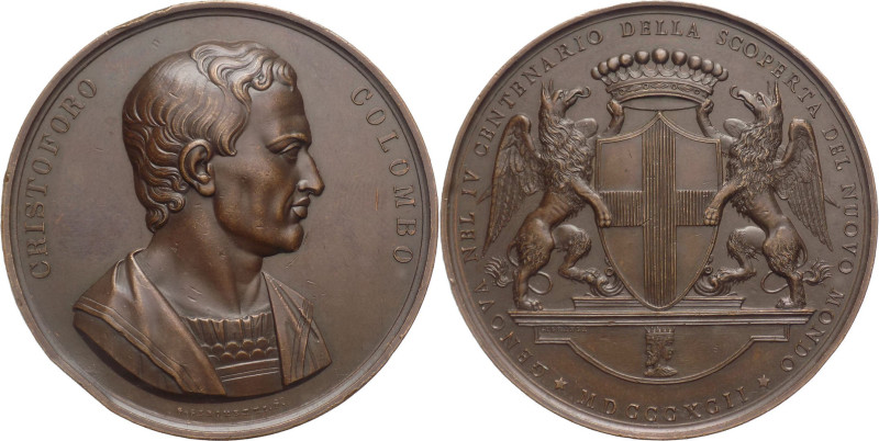 Genova - Cristoforo Colombo - IV Centenario della scoperta del Nuovo Mondo 1892 ...