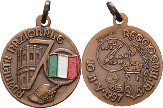 Medaglia emessa dall' Associazione Nazionale Alpini - Commemorativa della 70°Adu...