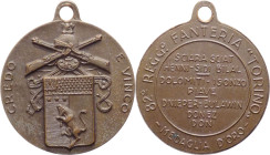 Medaglia emessa per il 28° Reggimento Fanteria "Torino" con il motto "Credo e Vinco" - 9,15 gr; 27 mm - Ae - con appiccagnolo

FDC

SPEDIZIONE IN ...