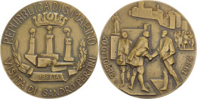 San Marino - Medaglia Visita di Sandro Pertini 20 Ottobre 1984 - Ae - In confezione originale - gr. 29,49 - Ø mm40

FDC

SPEDIZIONE IN TUTTO IL MO...