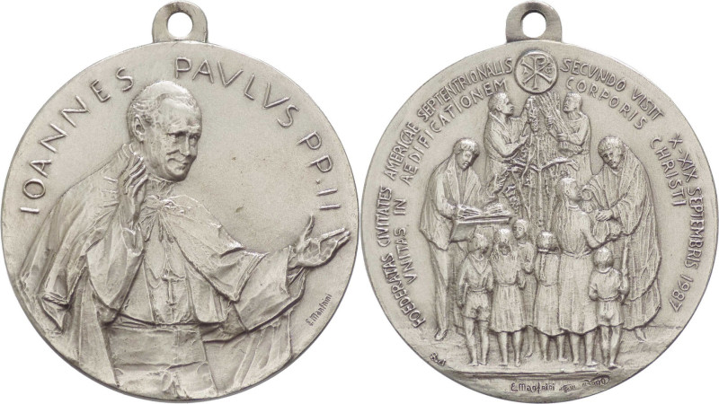 Medaglia - Giovanni Paolo II (Karol Woityla) 1978-2005 - A.IX “Viaggio in Usa e ...