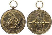 Italia - medaglia emessa nel XIX sec. con la rappresentazione dell'Ultima Cena su un verso e il passo del Vangelo "lasciate che i bambini vengano a me...