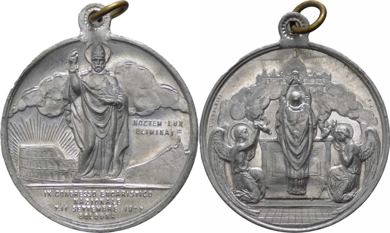 Italia - medaglia con S. Petronio emessa nel 1927 per commemorare il IX Congress...