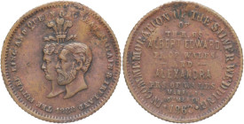 Medaglietta Commemorazione delle Nozze d'argento dei Principi del Galles 10 Marzo 1863 gr. 0,60; 13 mm

SPEDIZIONE SOLO IN ITALIA - SHIPPING ONLY IN...