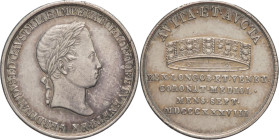 Medaglia dell'Incoronazione 1838 - Ferdinando I (1835 - 1848) - detta impropriamente "Mezza Lira" - Ag. - Gig. D

FDC

SPEDIZIONE SOLO IN ITALIA -...