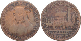 Parigi gettone in ottone per il Cardinal Chigi 1664 - D/- CARD. CHISIVS. NEP. ALEX. VII. P. LEGATVS. A. LATERE. IN. FR. Busto di 3/4 del Cardinale - R...