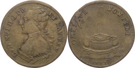 Francia - Luigi XVI (1775-1791) gettone prodotto a Norimberga 1791 - D/LVD. XVI. D. G. FR. ET. NAV. REX. - busto a destra sotto al busto REICH - R/ OM...