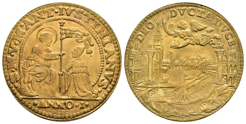 Riproduzione della Zecca Italiana per la società Dante Alighieri - Osella in bro...