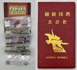 Nord Korea - Set in folder contenente 4 monete da 100 won e 9 banconote da 5000 a 5 won

SPEDIZIONE IN TUTTO IL MONDO - WORLDWIDE SHIPPING
