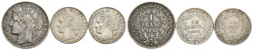 Francia - Lotto 3 monete - Ag. - anni e nominali vari

med. BB

SPEDIZIONE SOLO IN ITALIA - SHIPPING ONLY IN ITALY