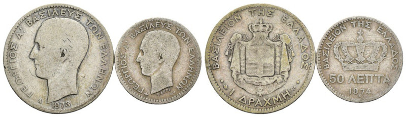 Grecia - lotto di 2 monete - Ag. 

MB/BB

SPEDIZIONE SOLO IN ITALIA - SHIPPI...