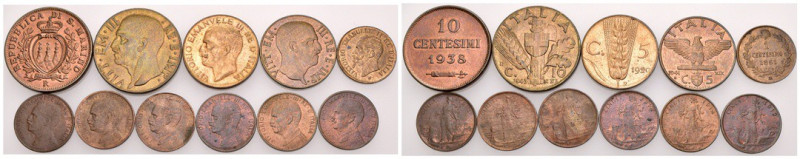 Italia - lotto di 11 monete - alta conservazione - Cu. rosso

BB/qFDC

SPEDI...