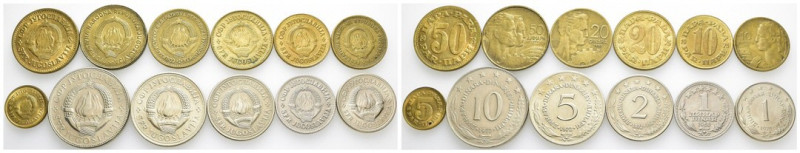 Jugoslavia - Lotto di 12 monete da 50 a 1 dinar di anni vari

SPEDIZIONE SOLO ...