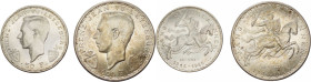 Monete estere - Lussemburgo - Granduchessa Charlotte (1918-1964) - Lotto di 2 monete da 100 Franchi 1946 e 50 Franchi 1946 commemorativi del 600° anni...