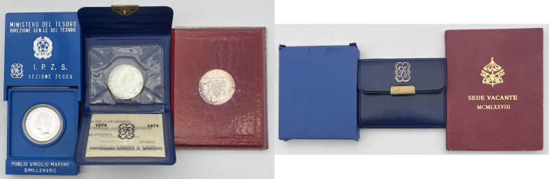 Vaticano e Italia - Lotto di 3 divisionali - Ag. - in astuccio originale

FDC...
