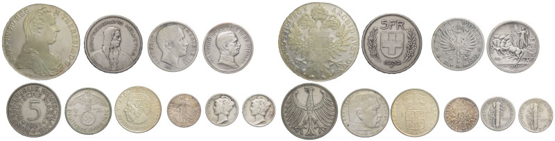Lotto misto di 10 monete mondiali - Ag. - Anni e nominali vari

qBB/BB

SPED...