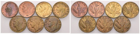 Regno d'Italia - Vittorio Emanuele III (1900 - 1943) - lotto di 7 esemplari da 10 Centesimi - anni e metalli vari

med. SPL/FDC

SPEDIZIONE SOLO I...