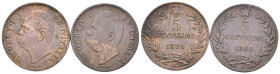 Regno d'Italia - lotto di 2 monete da 5 centesimi 1895/1896 - Umberto I (1878 - 1900) - Cu. - zecca di Roma

MB/BB

SPEDIZIONE SOLO IN ITALIA - SH...