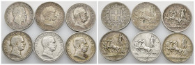 Vittorio Emanuele II e Vittorio Emanuele III - Lotto di 6 monete da 2 lire di anni vari - Ag

SPEDIZIONE SOLO IN ITALIA - SHIPPING ONLY IN ITALY
