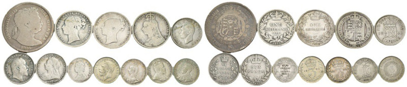Regno Unito - lotto di 12 monete - Ag. - anni e nominali vari

MB/BB

SPEDIZ...